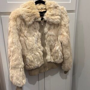 Dino Ricco Rabbit Fur Jacket M